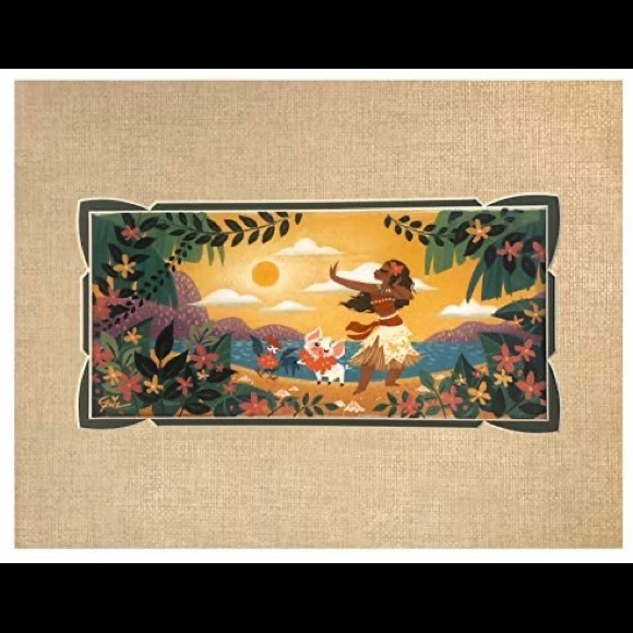 Wonderground gallery 18x24 framed Moana print - Picture 4 of 4